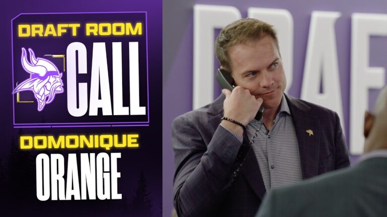 Domonique Orange Becomes A Viking Draft Room Call