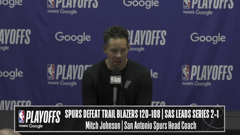 San Antonio Spurs vs. Portland Trail Blazers Game 3 Postgame Media Availability