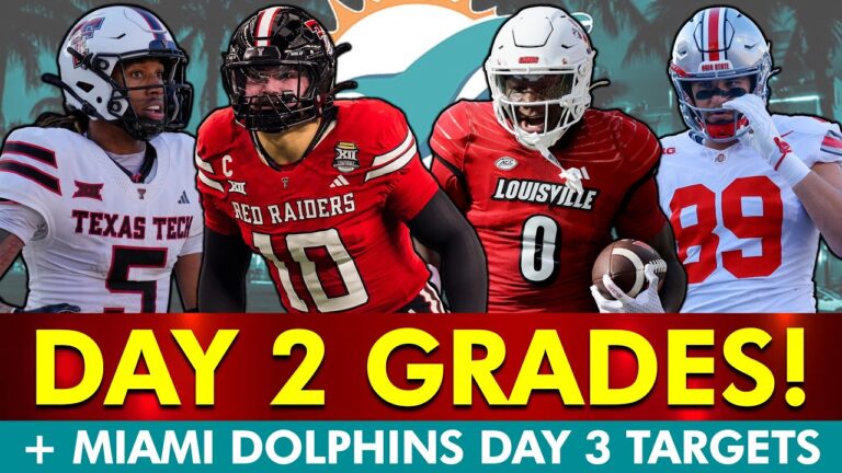 Dolphins Draft Grades Day 2: Jacob Rodriguez, Chris Bell, Caleb Douglas Dolphins Day 3 Targets