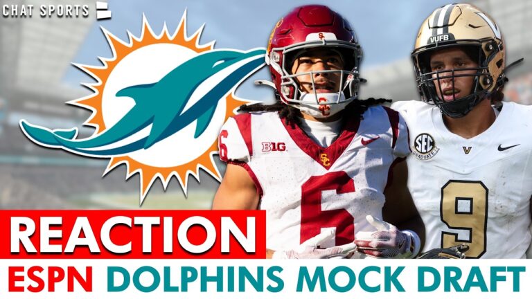 REACTION: ESPN 7-Round Miami Dolphins 2026 NFL Mock Draft