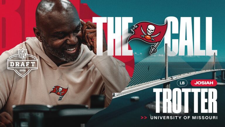 Todd Bowles & Jason Licht Call Second-Round Draft Pick Josiah Trotter Tampa Bay Buccaneers