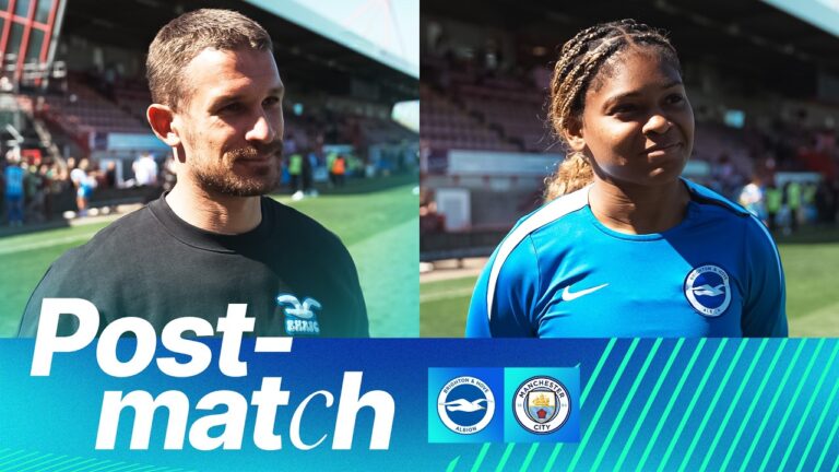 POST-MATCH Vidosic & Haley Brighton v Manchester City