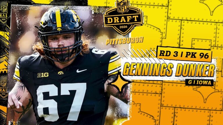 Steelers Nation Radio reacts to the Steelers pick of G Gennings Dunker Pittsburgh Steelers