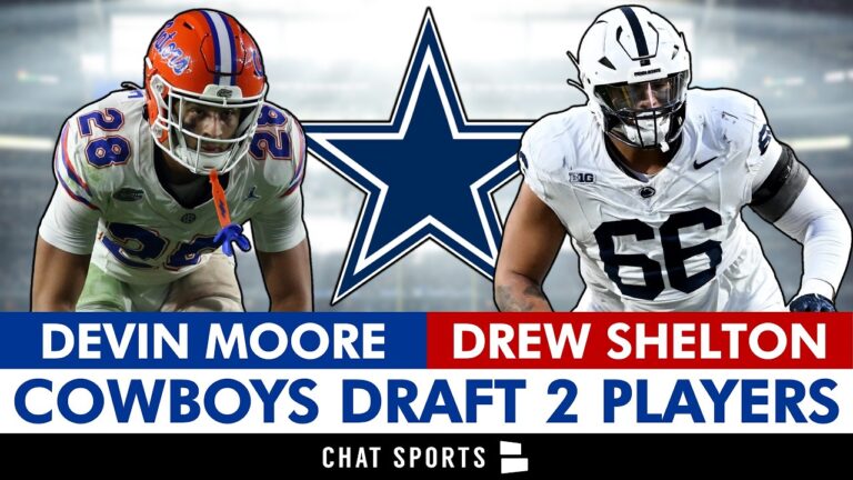 Drew Shelton & Devin Moore Selected By Dallas Cowboys In 4th Round Of 2026 NFL Draft