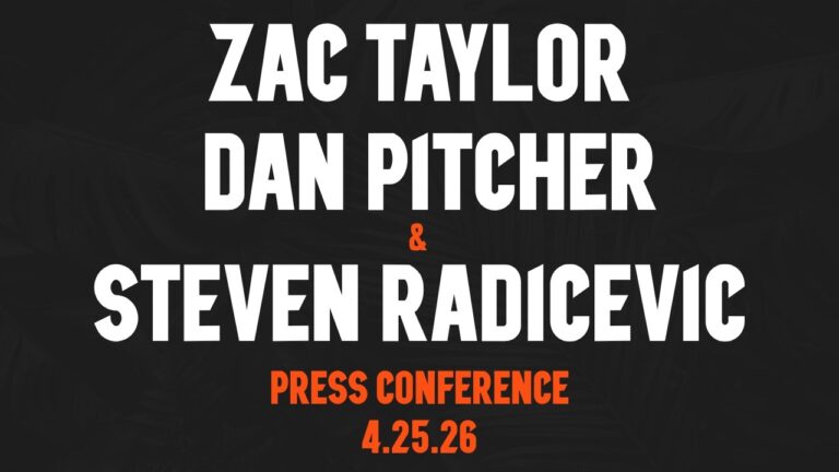 Zac Taylor, Dan Pitcher & Steven Radicevic – Draft Round 4 Press Conference
