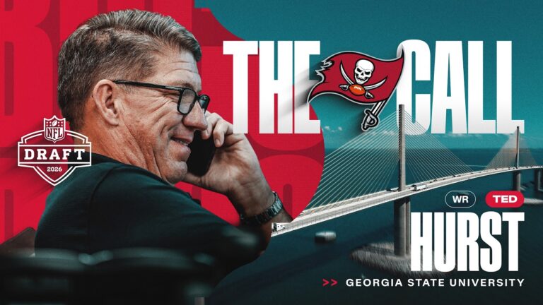Todd Bowles & Jason Licht Call Third-Round Draft Pick Ted Hurst Tampa Bay Buccaneers