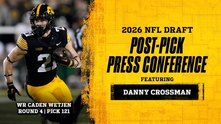Steelers select WR Caden Wetjen (R4, P121) Danny Crossman Post-Pick Press Conference