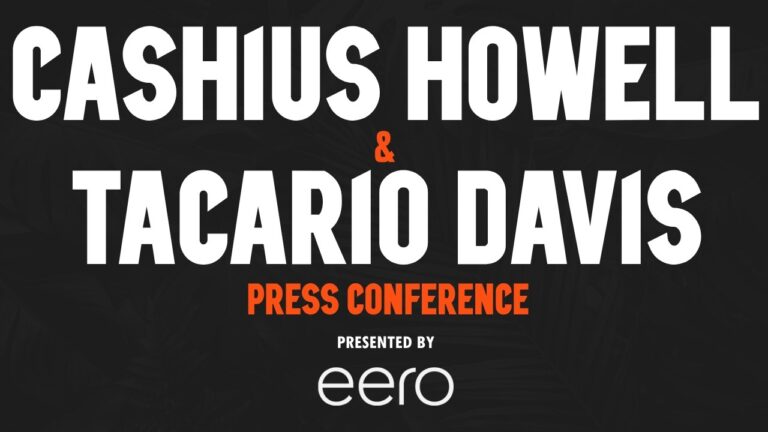 Cashius Howell and Tacario Davis Press Conference