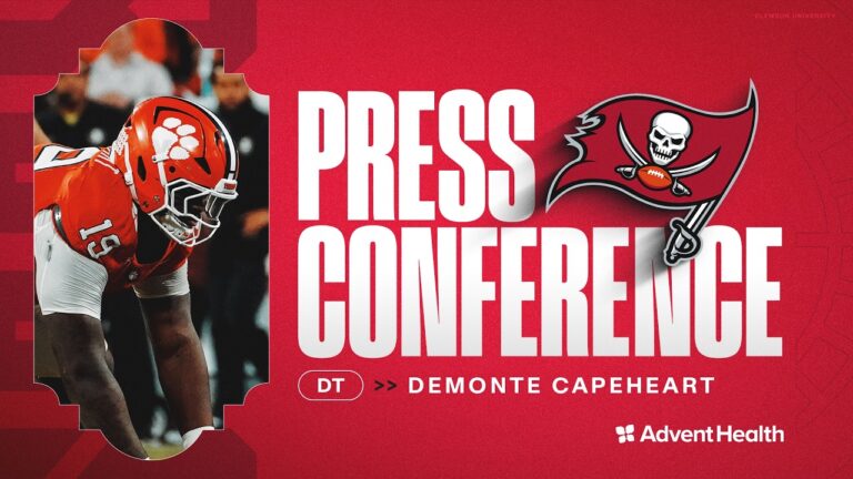 DeMonte Capehart: Ready to Give My All Press Conference Tampa Bay Buccaneers