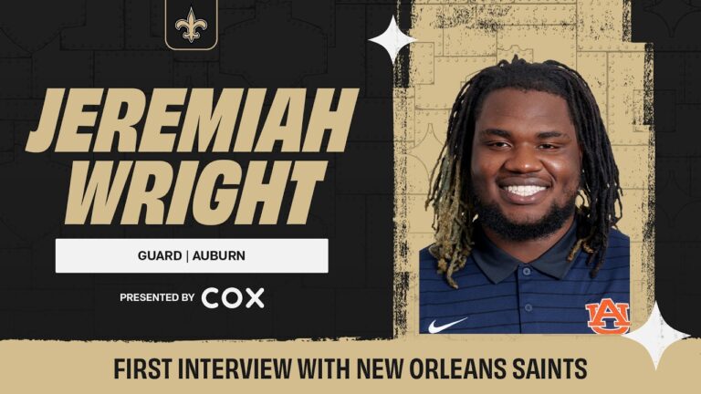 Jeremiah Wright’s First Interview with the Saints 2026 NFL Draft