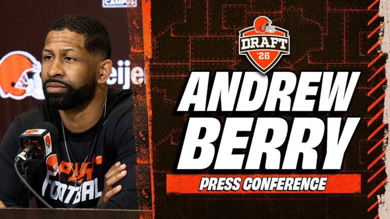 Andrew Berry Press Conference: We’re pleased with where we sit