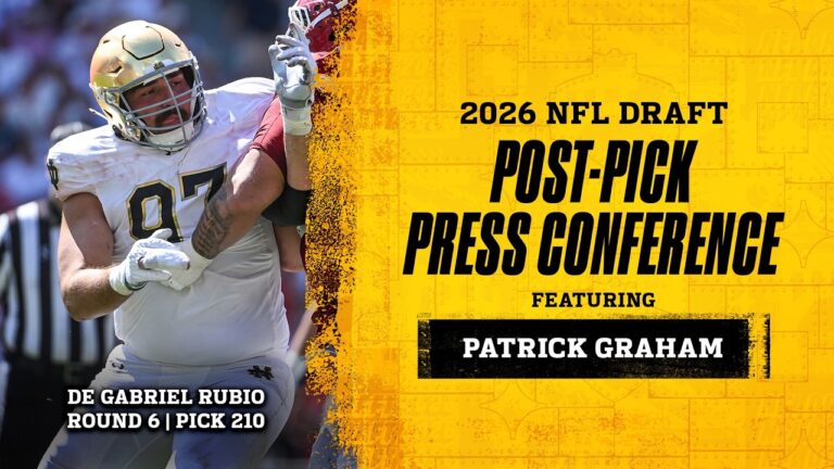 DC Patrick Graham on DE Gabe Rubio (R6, P210) Pittsburgh Steelers