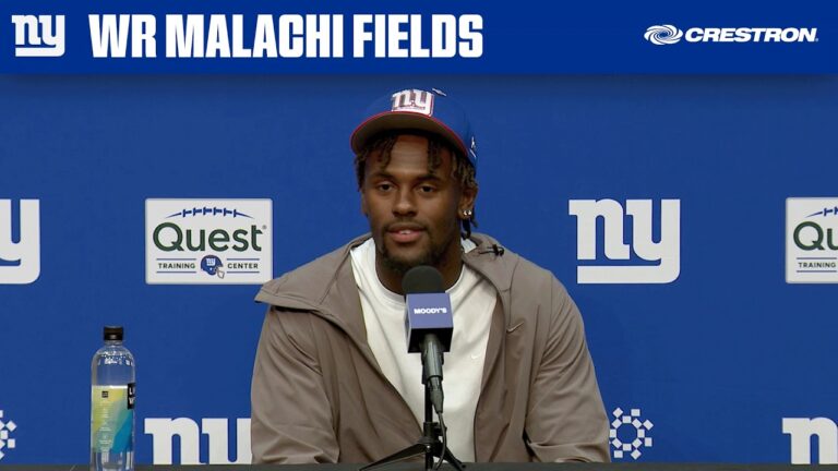 Malachi Fields on On Giants Trading Up For Him: &quotI just want to prove them right&quot New York Giants