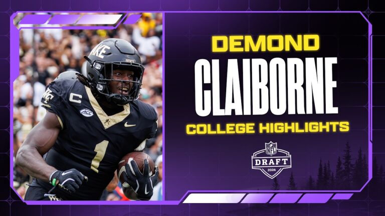 Demond Claiborne College Highlights Minnesota Vikings