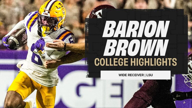 Barion Brown FULL Highlights LSU WR 2026 NFL Draft
