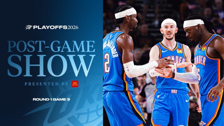 2026 Playoff Post Game Show Presented by McDonald’s Thunder vs Suns Round 1 Game 3