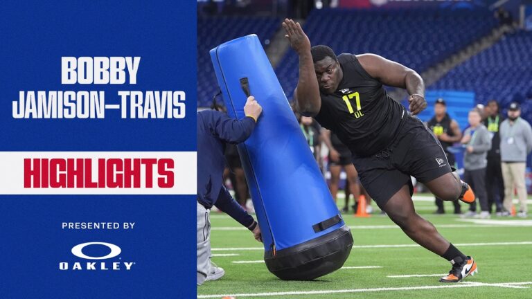 HIGHLIGHTS: Auburn DL Bobby Jamison-Travis Giants Draft Bobby Jamison-Travis