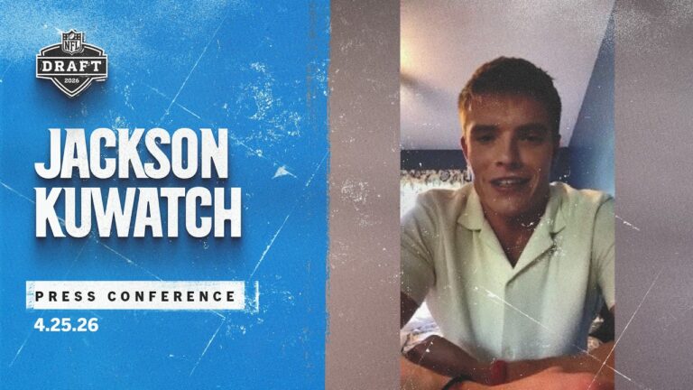 Jackson Kuwatch introductory press conference Carolina Panthers