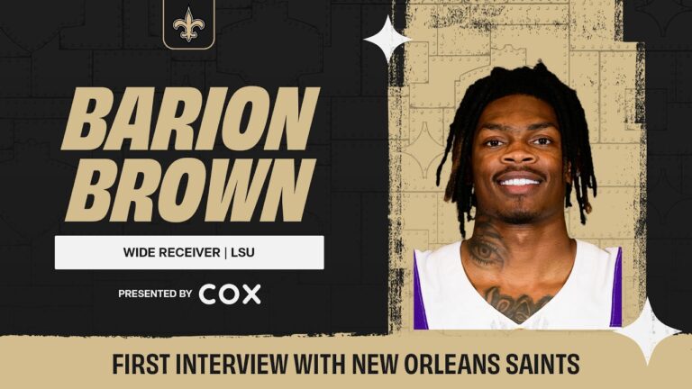 Barion Brown’s First Interview with the Saints 2026 NFL Draft