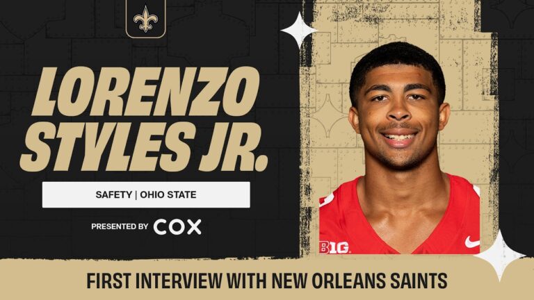 Lorenzo Styles Jr.’s First Interview with the Saints 2026 NFL Draft
