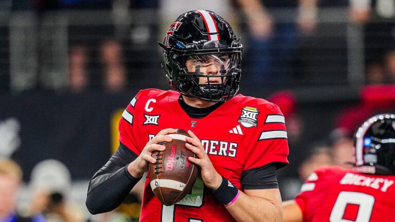 Behren Morton College Highlights, Texas Tech QB New England Patriots 2026 NFL Draft Pick