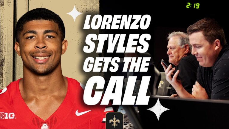 Lorenzo Styles Jr. Gets Draft Call from Saints 2026 NFL Draft