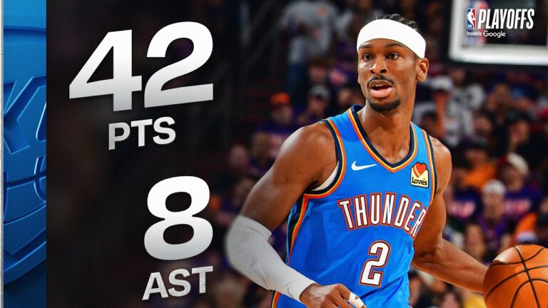 SGA’s Playoff CAREER-HIGH 42 PTS vs Suns April 25, 2026