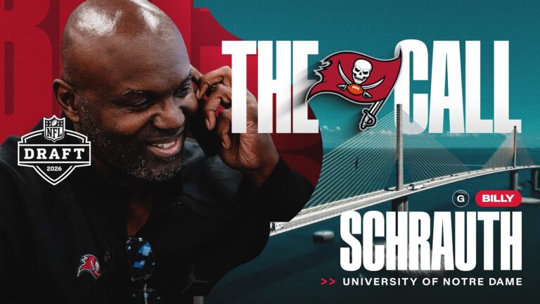Todd Bowles & Jason Licht Call Fifth-Round Draft Pick Billy Schrauth Tampa Bay Buccaneers