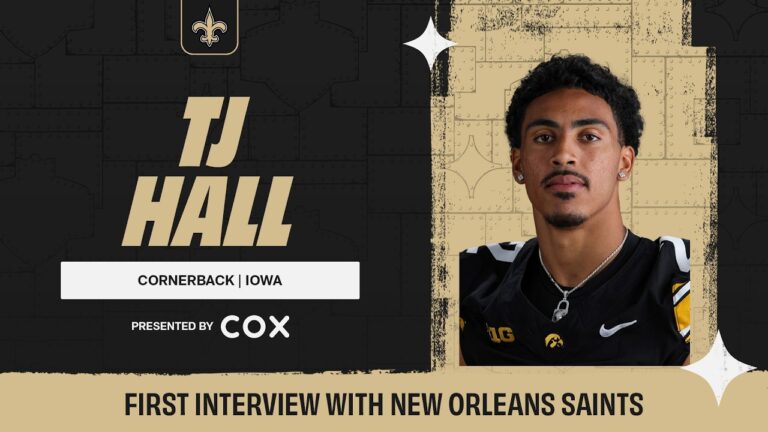 TJ Hall’s First Interview with the Saints 2026 NFL Draft