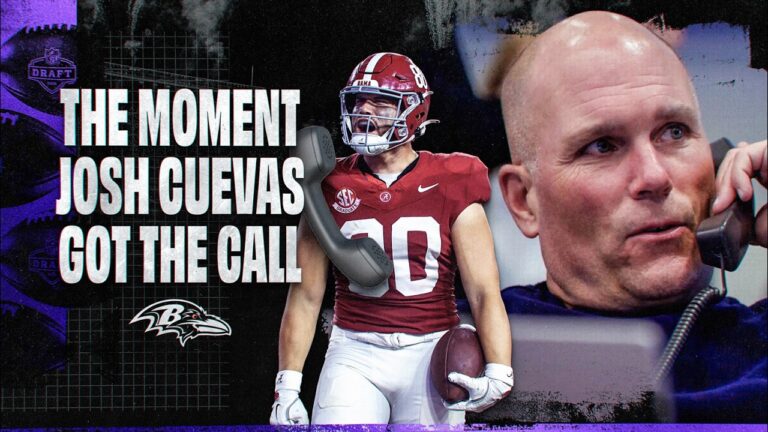 Inside the Ravens’ Draft Call to Josh Cuevas Baltimore Ravens