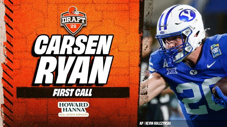 TE Carsen Ryan gets The Draft Call at No. 248 Overall Cleveland Browns