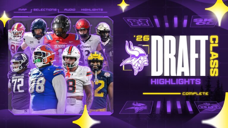 Full College Highlights of All 9 Members of the Minnesota Vikings 2026 NFL Draft Class