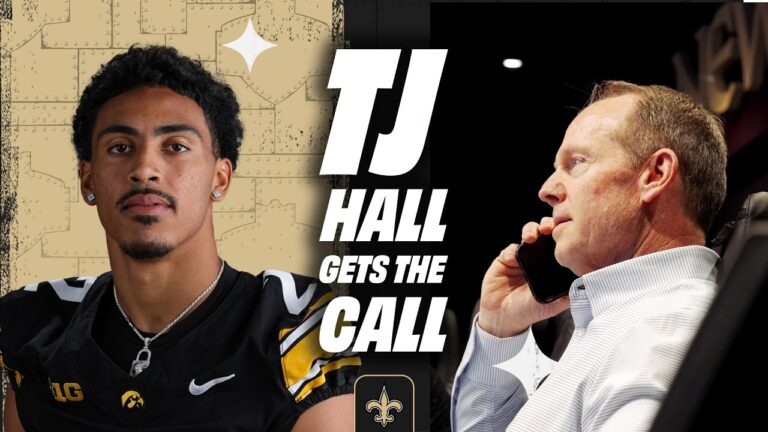 TJ Hall Gets Draft Call from Saints 2026 NFL Draft