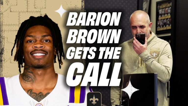Barion Brown Gets Draft Call from Saints 2026 NFL Draft