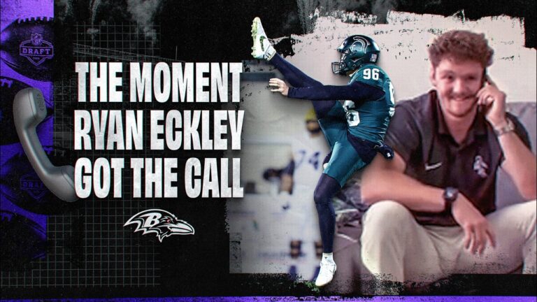 Inside the Ravens’ Draft Call to Ryan Eckley Baltimore Ravens