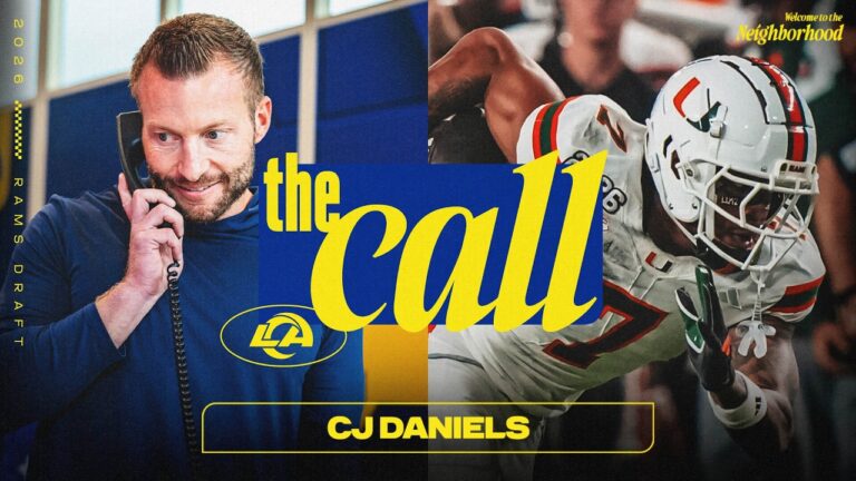 CJ Daniels’ Emotional Draft Call With Rams HC Sean McVay & GM Les Snead: I Can’t Wait!