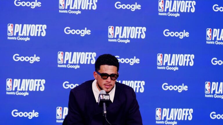 Devin Booker Postgame Media Availability Phoenix Suns NBA Playoffs 4-25-26
