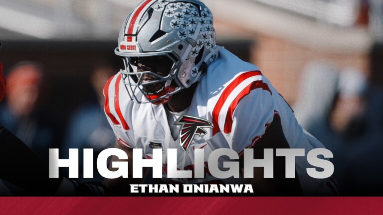 Ethan Onianwa College Highlights 2026 NFL Draft Atlanta Falcons