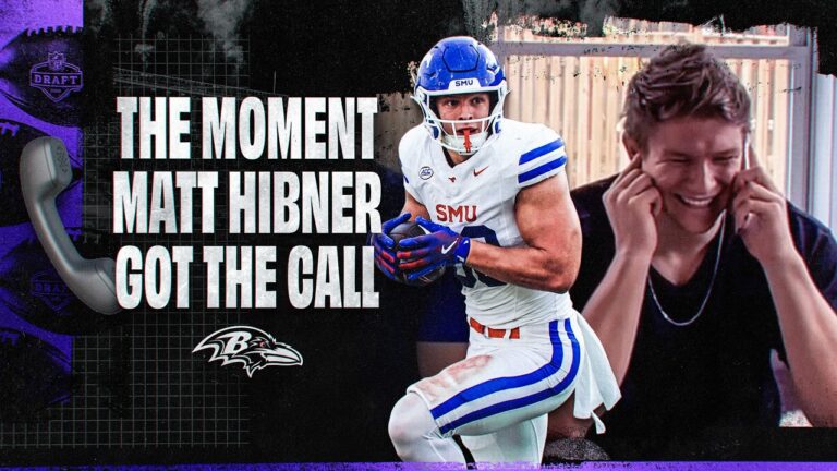 Inside the Ravens’ Draft Call to Matthew Hibner Baltimore Ravens
