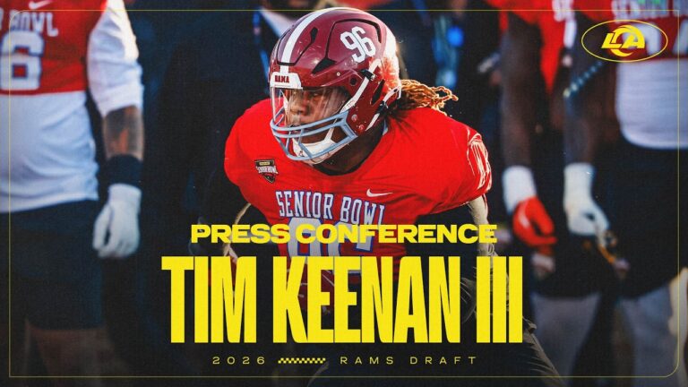 Tim Keenan III Talks About A Talented Rams D-line, Proving His Skillset & Joining Ty Simpson In LA