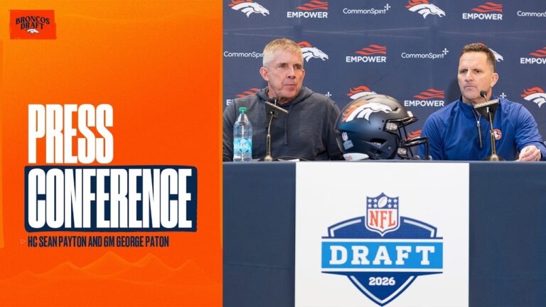 HC Sean Payton, GM George Paton recap 2026 NFL Draft