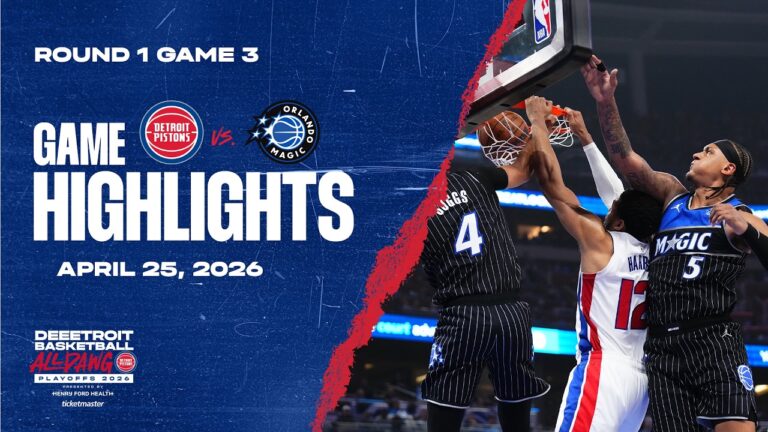 Detroit Pistons vs. Orlando Magic GAME HIGHLIGHTS 04.25.26