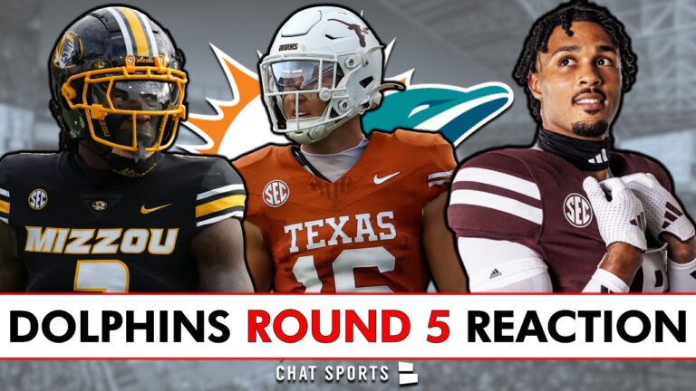 Dolphins Draft Kevin Coleman Jr., Michael Taaffe, & Seydou Traore In 5th Round Of 2026 NFL Draft