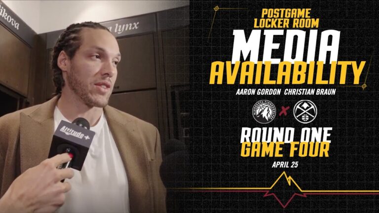 Denver Nuggets Postgame Locker Room Media Availability Round One Game Four Vs. MIN