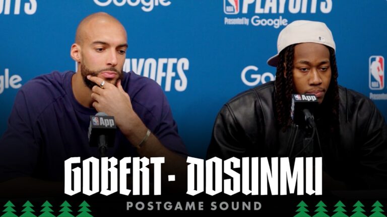 I Wont Take This Moment For Granted. Rudy Gobert & Ayo Dosunmu Postgame Sound 04.25.26