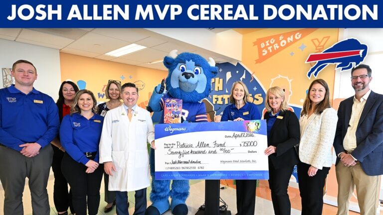 Josh Allen MVP Cereal Raises A 75k Donation!