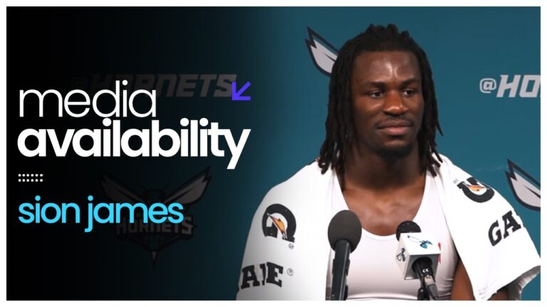 Hornets vs Pacers: Sion James Postgame Media Availability 4 3 2026