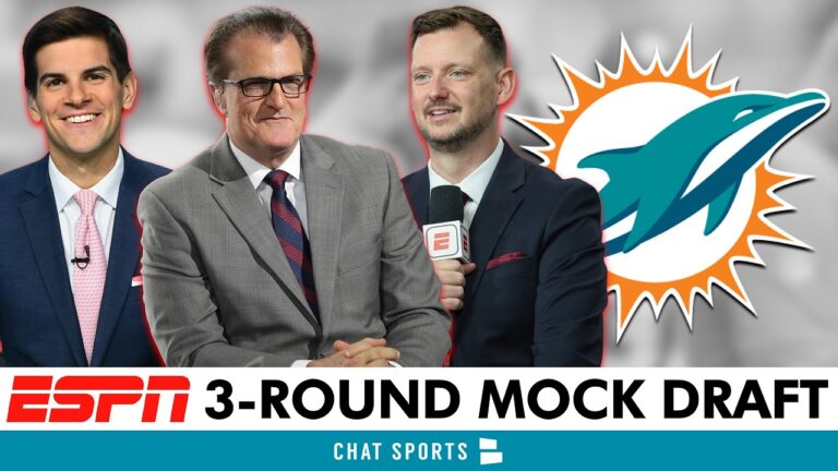 Mel Kiper & ESPNs BRAND NEW 3-Round Dolphins Mock Draft Is WILD!