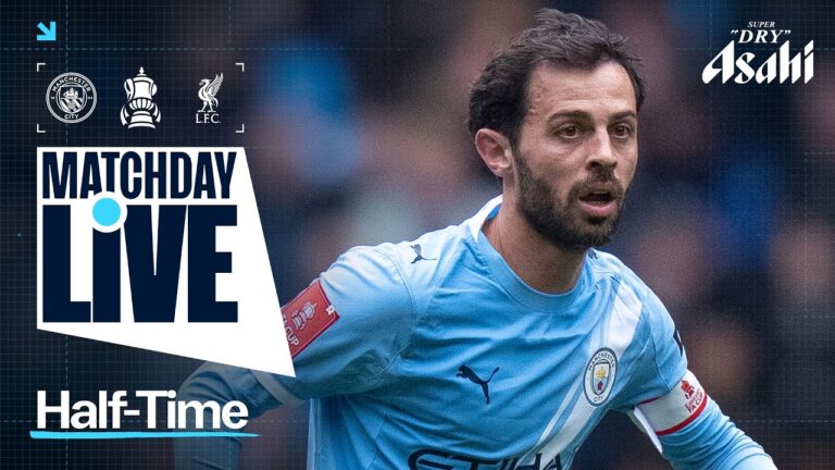 MATCHDAY LIVE! HAALAND DOUBLE THE DIFFERENCE AT HALF-TIME! Man City 2-0 Liverpool FA Cup
