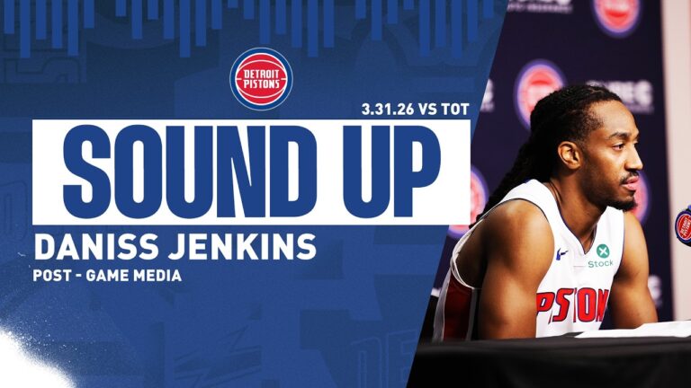 Post-Game Press Conference: Daniss Jenkins Pistons vs. Raptors  03.31.26